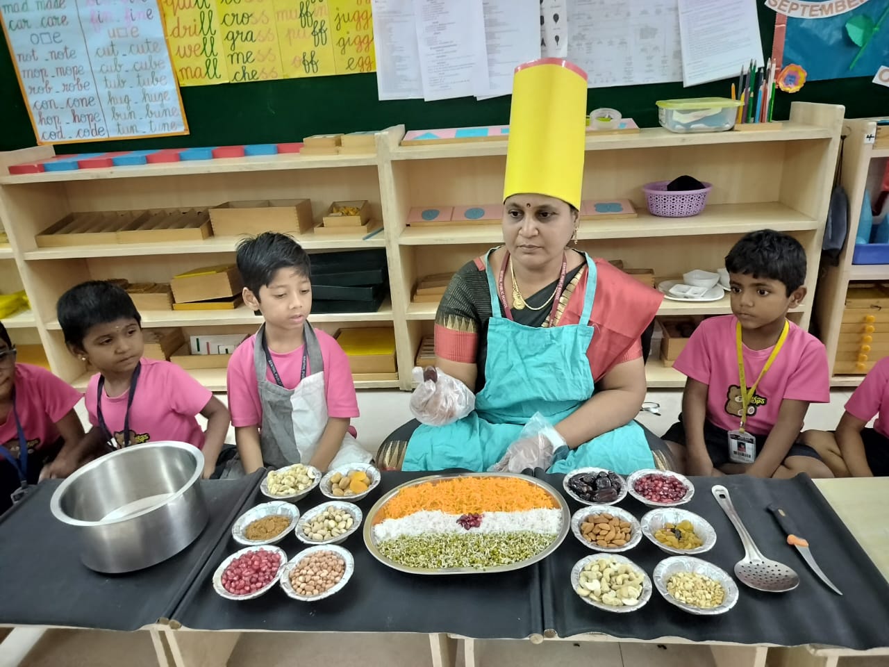 Our Montessori category was cherished to celebrate Dry Fruit Salad Day Activity