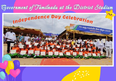 We're thrilled to share that our students from Senthil Public School, Dharmapuri, participated in the cultural event organized by the Government of Tamilnadu at the District Stadium.