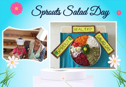 Today, our little Montessori learners celebrated Sprouts Salad day with great enthusiasm. 