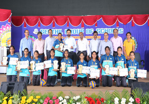 The 5th Annual Sports Meet Prize Distribution Ceremony was conducted at Senthil Public School, Adhiyamankottai, Dharmapuri.