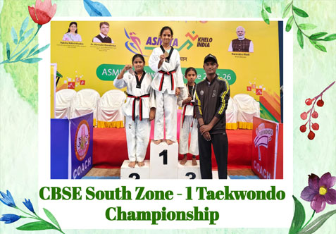 CBSE South Zone Championship 2025-26 Achiever -  VI to VIII Category, SPS, Dharmapuri. 