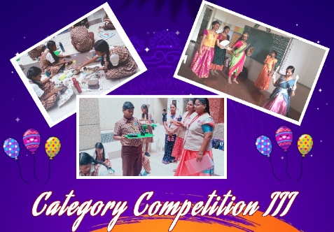 The Third Category Competition Final round was conducted for Class 6 – Design to Dazzle with Terracotta, Class 7 – Leadership in words, and Class 8 – Tableau (Group).