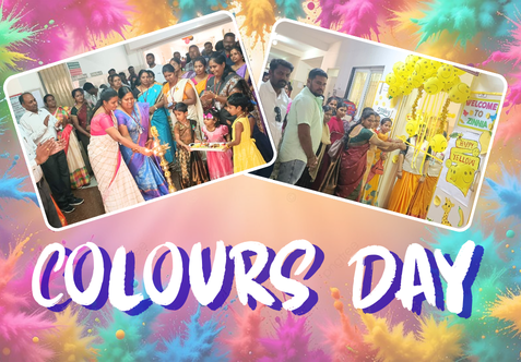 Montessori kids joyfully celebrated Colours Day with great enthusiasm and excitement.
