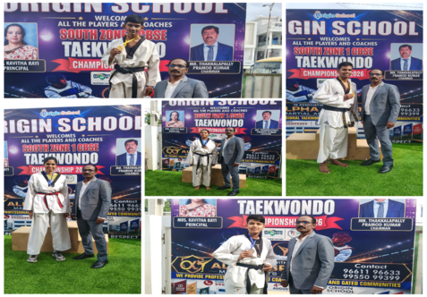 Outstanding Achievement in CBSE South Zone Taekwondo Championship 2026