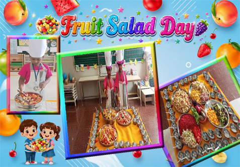 Fruit Salad day was celebrated with great enthusiasm in the Montessori environment, transforming healthy eating into a joyful learning experience.  The children eagerly explored a variety of colourful fruits, observed their textures and aromas, and actively participated in preparing a delicious fruit salad.