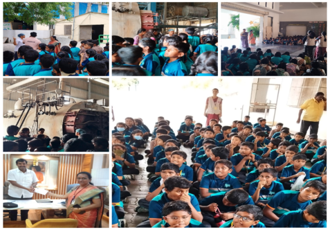 Field Trip of Class VI - Sai Lakshmi Milk Products Pvt. Ltd, Karimangalam.