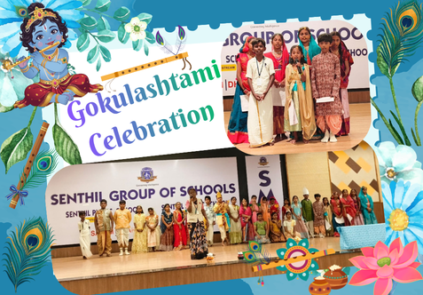 The Gokulashtami Celebration was celebrated with devotion, joy, and enthusiasm. The programme began with a melodious Krishna song by the children, followed by a special musical performance by the teachers.The event filled the atmosphere with devotion and joy while helping children appreciate the rich cultural and spiritual heritage of India.