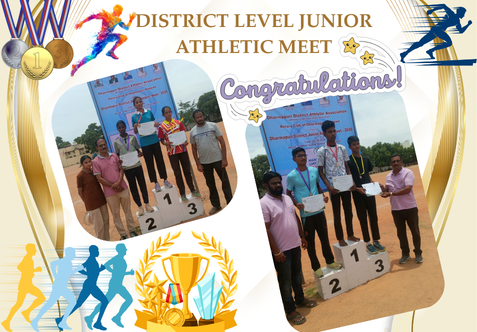 We are thrilled to share the outstanding achievements of our students in the District Level Junior Athletic Meet held at Dharmapuri District Stadium on 04/09/2026, Friday. Totally 8 students have achieved in various events, showcasing their exceptional talent and dedication.