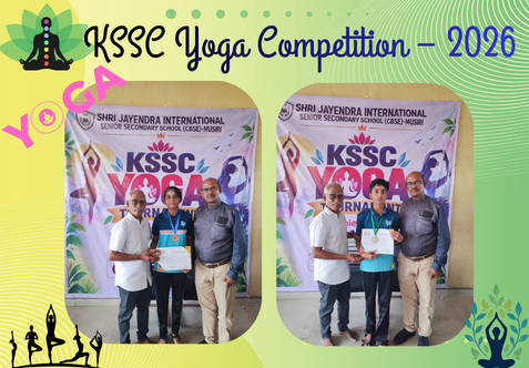 Our school yoga team (Under-10, 12, 14 & 17 Boys and Girls categories) participated in the KSSC Yoga Competition 2026. More than 137 students participated in the competition. Our 2 students delivered an outstanding performance and won medals and certificates.