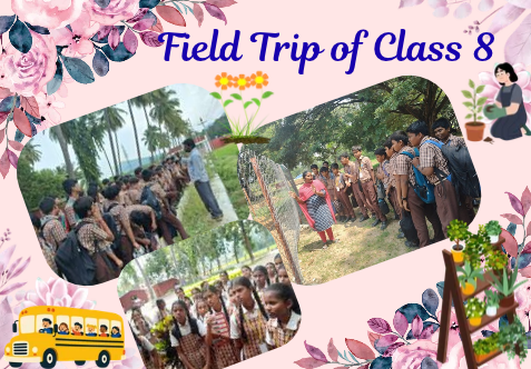 Students of Class VIII explored the importance of horticulture, learned about various plants and cultivation techniques, and gained practical knowledge of sustainable farming practices, plant growth, and agricultural research.